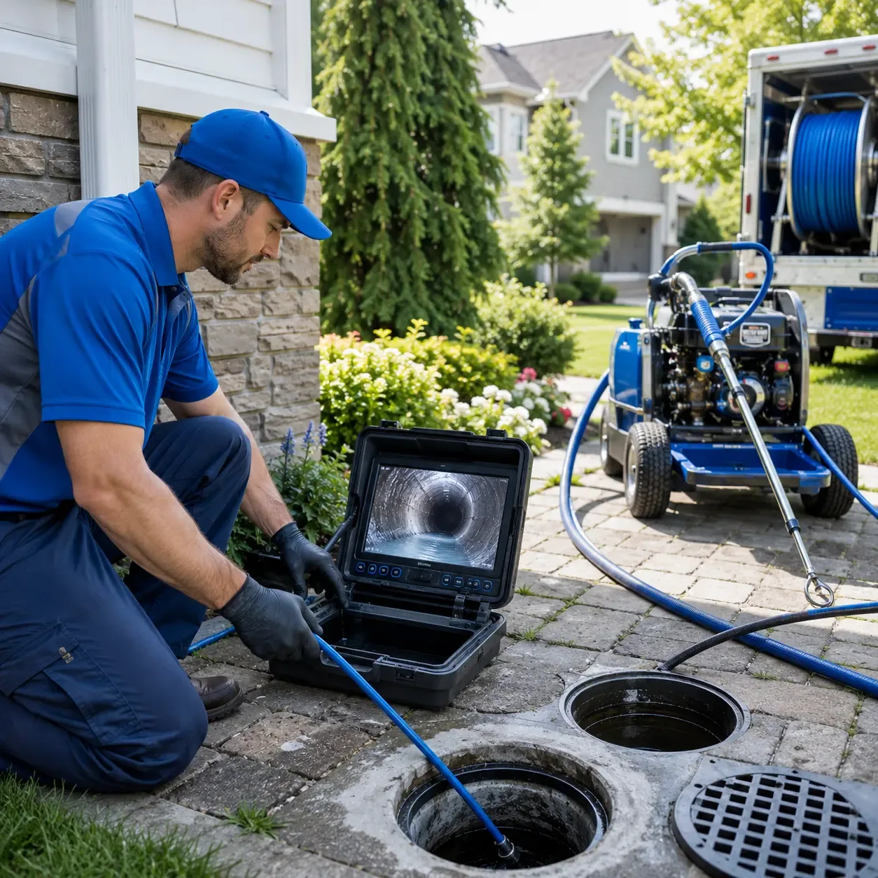 Outdoor drain cleaning professionals serving Calverton, NY